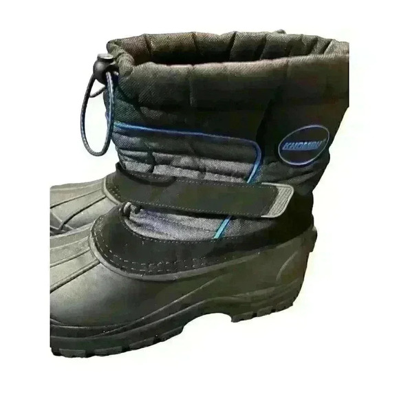 Khombu Men's Size 7M Black/Blue Peter Winter Boots Waterproof Great Condition - Picture 2 of 7